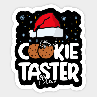 Official Cookie Taster Crew - Funny And Sweet Christmas Design Sticker